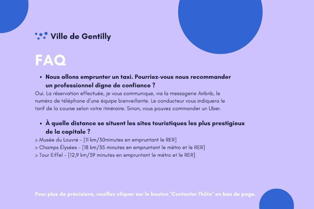 Appartement Cosy Au Calme, Proche De Paris Et Du Rer B Gentilly Esterno foto
