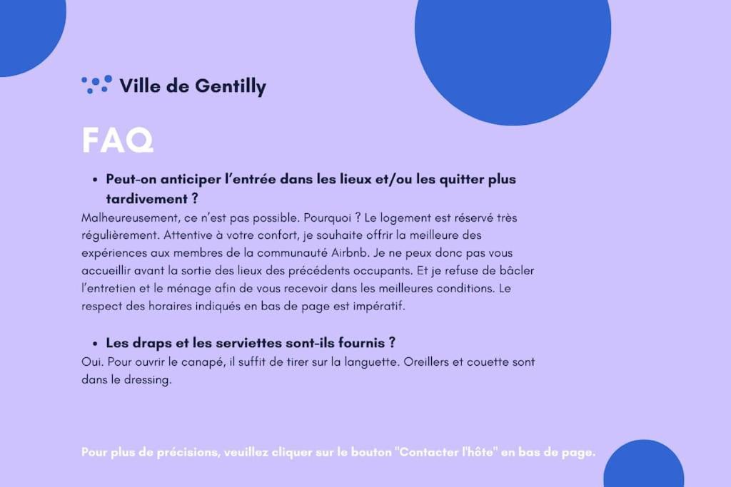 Appartement Cosy Au Calme, Proche De Paris Et Du Rer B Gentilly Esterno foto